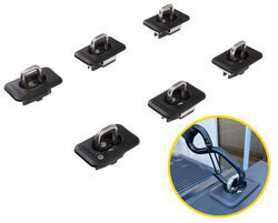 BullRing Stake Pocket D-Rings - Retractable - Surface Mount - Qty 6