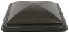 replacement lid vent cover for ventline old-style rounded dome trailer roof vents - smoke
