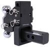 adjustable ball mount 10000 lbs gtw b&w tow & stow 2-ball - compatible with gm multipro tailgate 2 inch hitch 10k