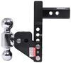 adjustable ball mount drop - 4 inch rise 5 b&w tow & stow 3-ball multipro 2 hitch 4.5 drop/5.5 10k