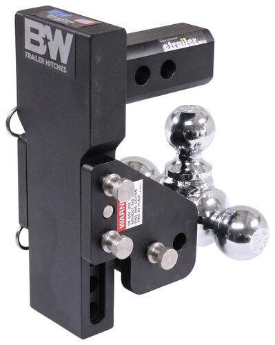 B&W Tow & Stow 3-Ball Mount - MultiPro - 2" Hitch - 4.5" Drop/5.5" Rise ...