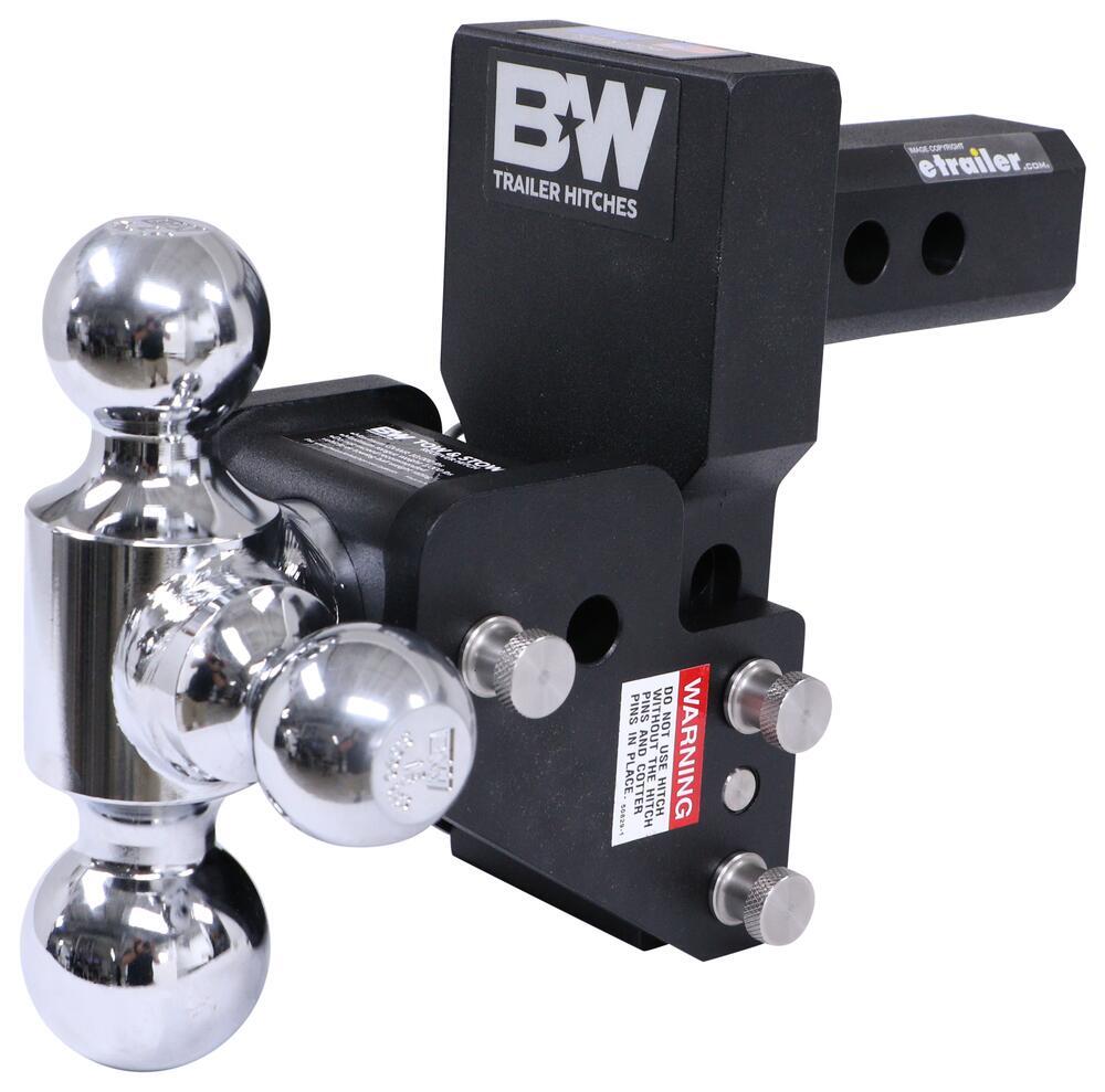 B&W Tow & Stow 3-Ball Mount - MultiPro - 2" Hitch - 2.5" Drop/3.5" Rise ...