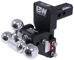 B&W Tow & Stow 3-Ball Mount - MultiPro - 2" Hitch - 2.5" Drop/3.5" Rise - 10K - BW64FR