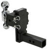 b and w trailer hitch ball mount 2 inch 2-5/16 two balls class iv 10000 lbs gtw bwts10037b