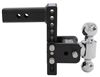 adjustable ball mount 10000 lbs gtw class iv b&w tow & stow 2-ball - 2 inch hitch 7 drop 7-1/2 rise 10k black