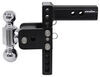 adjustable ball mount 10000 lbs gtw class iv b&w tow & stow 2-ball - 2 inch hitch 7 drop 7-1/2 rise 10k black