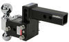 adjustable ball mount 10000 lbs gtw class iv b&w tow & stow 3-ball - 2 inch hitch 3 drop 3-1/2 rise 10k black