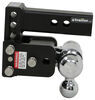 adjustable ball mount 10000 lbs gtw class iv b&w tow & stow 3-ball - 2 inch hitch 3 drop 3-1/2 rise 10k black