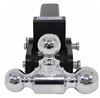adjustable ball mount 1-7/8 inch 2 2-5/16 three balls b&w tow & stow 3-ball - hitch 3 drop 3.5 rise 10k browning