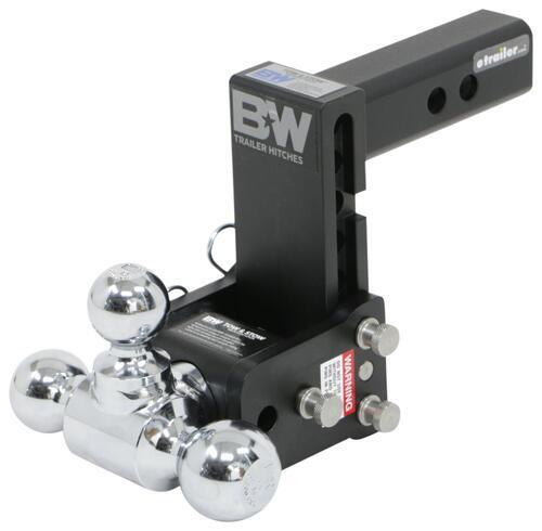 B&W Tow & Stow 3-Ball Mount - 2" Hitch - 5" Drop, 5-1/2" Rise - 10K ...