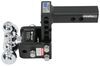 adjustable ball mount 10000 lbs gtw class iv b&w tow & stow 3-ball - 2 inch hitch 5 drop 5-1/2 rise 10k black