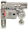 adjustable ball mount 10000 lbs gtw class iv b&w tow & stow 3-ball - 2 inch hitch 5 drop 5-1/2 rise 10k chrome
