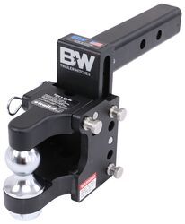 B&W Tow & Stow Pintle Hook with 2" Ball - 2" Hitches - 10,000 lbs/16,000 lbs - BWTS10055