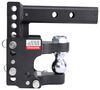 adjustable ball mount drop - 8 inch rise 4 b&w tow & stow pintle hook with 2 hitches 10 000 lbs/16 lbs