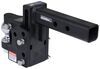 adjustable ball mount drop - 8 inch rise 6 b&w tow & stow pintle hook with 2-5/16 2 hitches 10 000 lbs/16 lbs