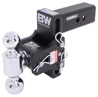 Used Picture for B&W Tow & Stow 2-Ball Mount - 2.5" Hitch - 5" Drop/4.5" Rise - 14.5K - Black
