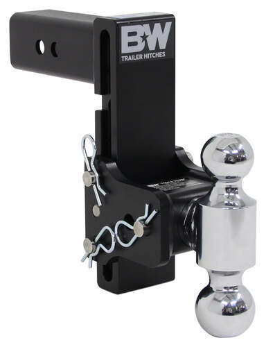 B&W Tow & Stow 2-Ball Mount - 2-1/2" Hitch - 7-1/2" Drop/Rise - 14.5K ...