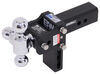 adjustable ball mount 18000 lbs gtw class iv b&w tow & stow 3-ball - 2-1/2 inch hitch 4-1/2 drop/rise 18k black