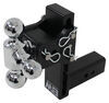 adjustable ball mount drop - 7 inch rise b&w tow & stow 3-ball 2.5 hitch drop/7.5 14.5k black