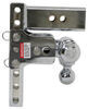 adjustable ball mount class v 14500 lbs gtw b&w tow & stow 3-ball - 2.5 inch hitch 7 drop/7.5 rise 14.5k chrome