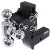 adjustable ball mount 3500 lbs gtw 7500 18000 b&w tow & stow 3-ball - compatible with gm multipro tailgate 2.5 inch hitch 18k