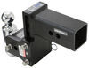 adjustable ball mount 21000 lbs gtw class v b&w tow & stow 2-ball - 3 inch hitch 4-1/2 drop 4 rise 21k black