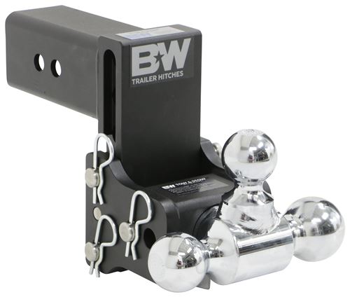 B&W Tow & Stow 3-Ball Mount - 3" Hitch - 4-1/2" Drop, 4" Rise - 21K ...