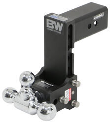 B&W Tow & Stow 3-Ball Mount - 3" Hitch - 7-1/2" Drop, 7" Rise - 21K - Black - BWTS30049B