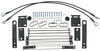 blue ox tow bar base plate removable draw bars kit - arms
