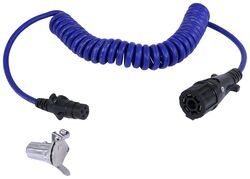 Blue Ox 7-Wire to 4-Wire, Coiled Electrical Cord - 7' Long - BX88254