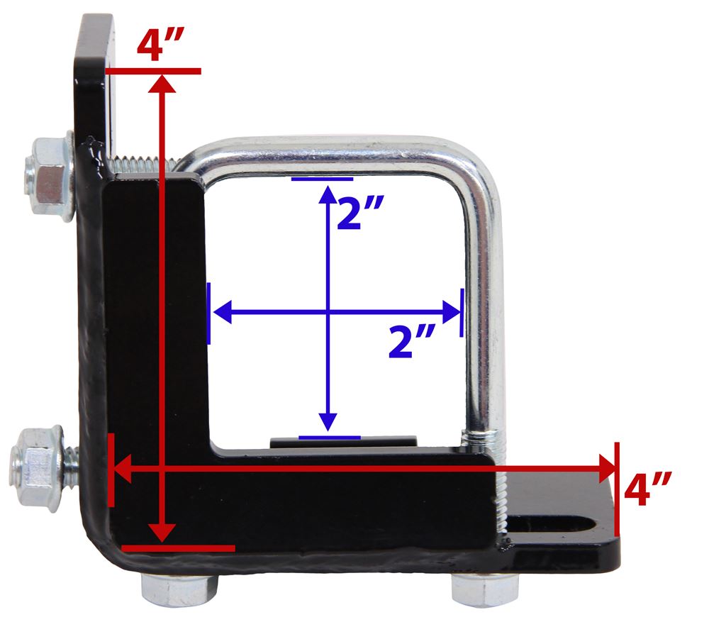 Blue Ox BX88212 Class II/III Hitch Receiver Lock For 2-1/2 Hitches