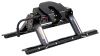 fixed fifth wheel double pivot curt e16 5th trailer hitch w/ rails and universal installation kit - slide bar jaw 16k