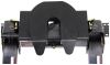 fixed fifth wheel 13-1/4 - 17 inch tall curt e16 5th trailer hitch w/ rails and universal installation kit slide bar jaw 16k