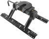 fixed fifth wheel double pivot curt e16 5th trailer hitch w/ rails and universal installation kit - slide bar jaw 16k