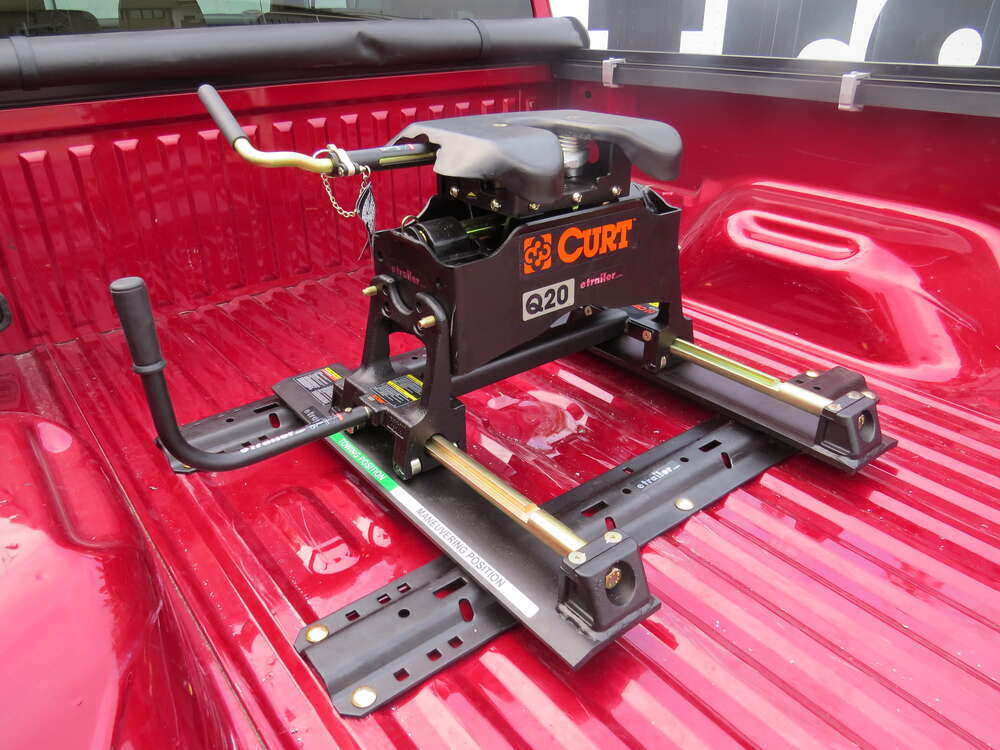 Curt Q20 5th Wheel Trailer Hitch w/ R20 Slider, Rails and Installation