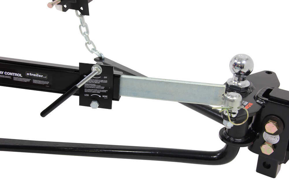 Curt MV Weight Distribution System w/ Friction Sway Control - Round Bar ...