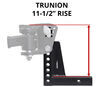 0  weight distribution hitch round - 8 inch drop trunnion dimensions