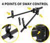 wd with sway control allows backing up curt trutrack weight distribution system w/ - trunnion 10 000 lbs gtw 1 tw
