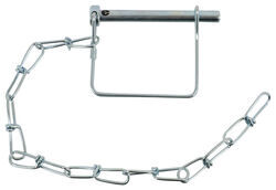 Curt Coupler Safety Pin - 12" Chain - 5/16" Pin - Zinc Finish - C25034