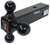 fixed ball mount 10000 lbs gtw curt multi-ball for 2-1/2 inch hitches - hollow black powder coated shank balls