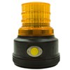 beacon battery operated blazer amber warning - led powered magnetic mount 4 flash patterns