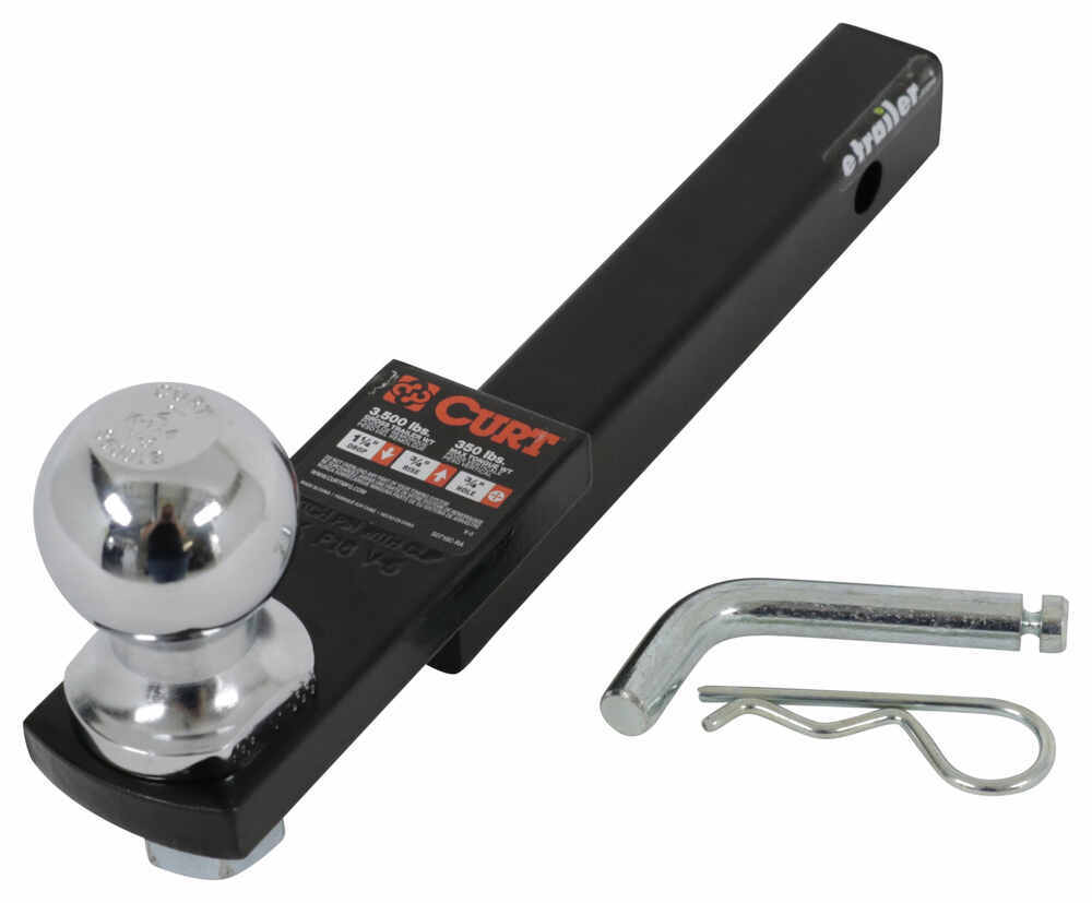 Curt Towing Starter Kit for 1-1/4" Hitches - 2" Ball - 3/4" Rise - 3,500 lbs - C45147