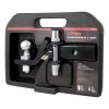 fixed ball mount drop - 2 inch rise 0 curt towing starter kit for hitches 3/4 7.5k