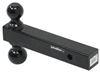 fixed ball mount 10000 lbs gtw class iv curt solid 2-ball for 2 inch hitches - and 2-5/16 balls 10k black