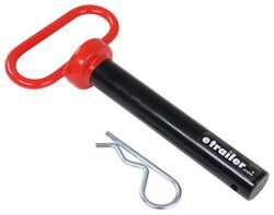 Curt Clevis Pin with Handle and Clip - Steel - 5-3/4" Long x 1" Diameter - C45803