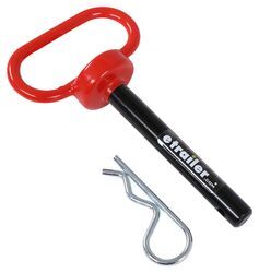 Curt Clevis Pin with Handle and Clip - Steel - 4" Long x 5/8" Diameter