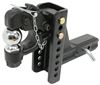 adjustable ball mount 2-5/16 inch one curt pintle hook with - 2-1/2 hitches 20 000 lbs