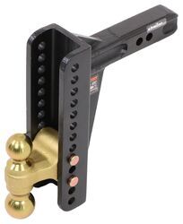 Curt Adjustable 2-Ball Channel Mount - 2" Hitch - 10-1/8" Drop, 9-1/8" Rise - 14K - C45926