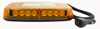 light bar 12v plug blazer mini amber warning - led magnetic mount 7 flash patterns