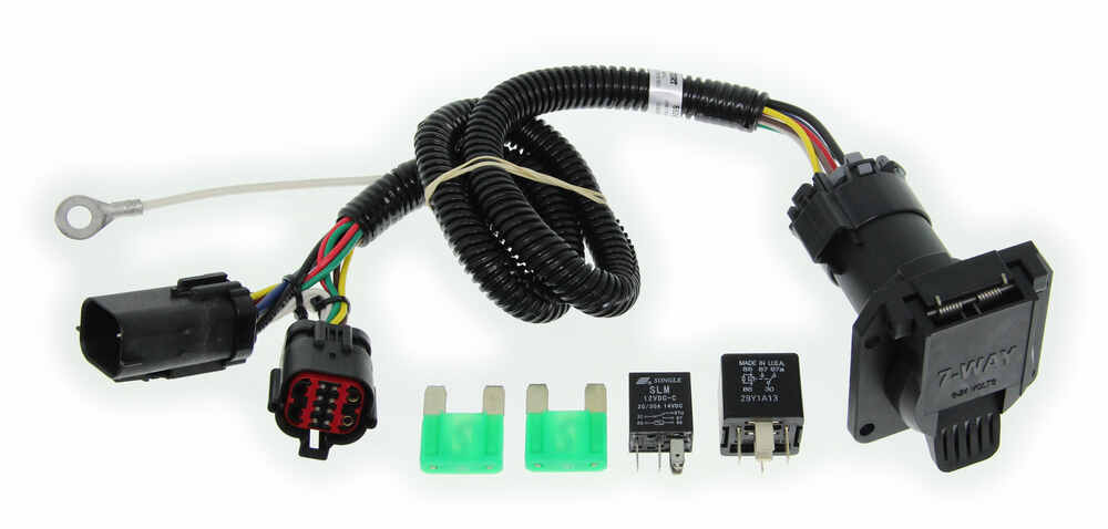 Curt T-Connector Vehicle Wiring Harness for Factory Tow Package - 7-Way Trailer Connector Curt ...